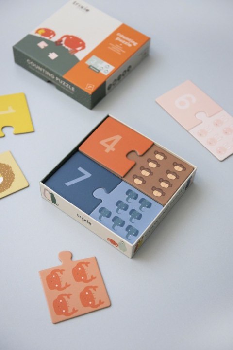 Puzzle do nauki liczenia ze zwierzątkami Trixie Baby