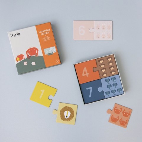 Puzzle do nauki liczenia ze zwierzątkami Trixie Baby