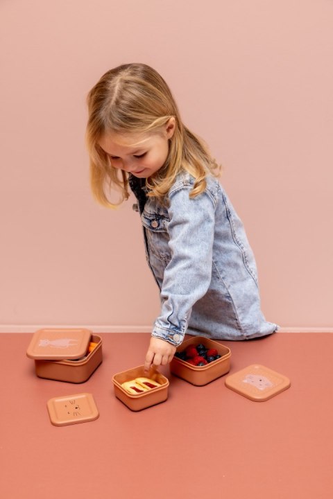 Zestaw pojemników na przekąski 3 szt. - Kot Trixie Baby