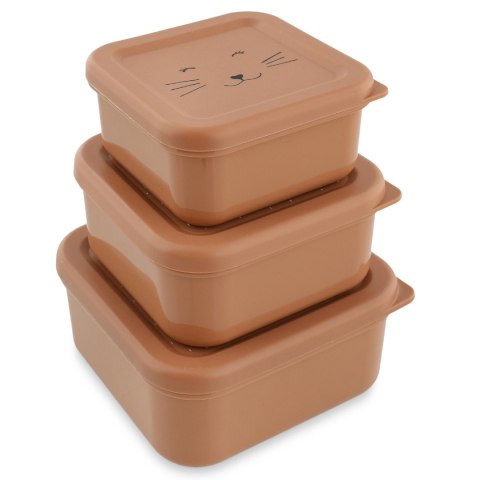 Zestaw pojemników na przekąski 3 szt. - Kot Trixie Baby