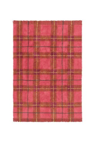 Dywan Tartan 90×120 cm - Vintage Red Wouf Wouf, Lorena Canals