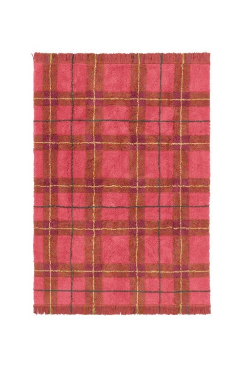 Dywan Tartan 90×120 cm - Vintage Red Wouf Wouf, Lorena Canals