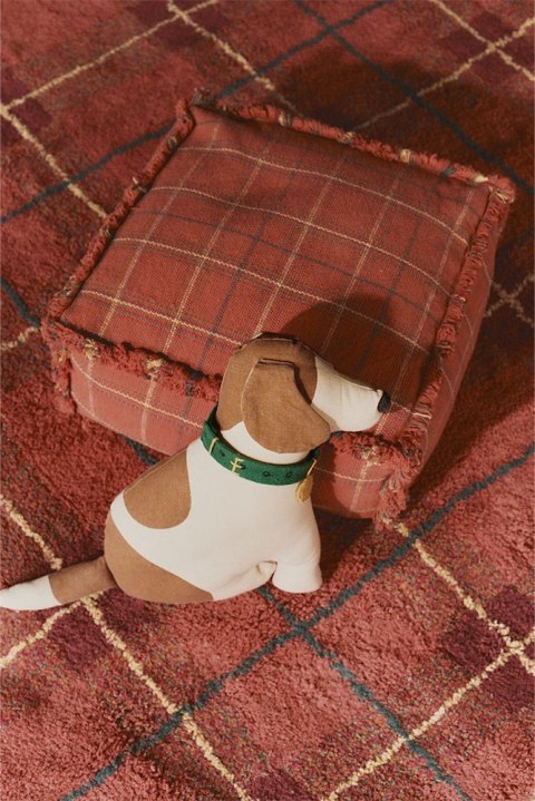 Dywan Tartan 90×120 cm - Vintage Red Wouf Wouf, Lorena Canals