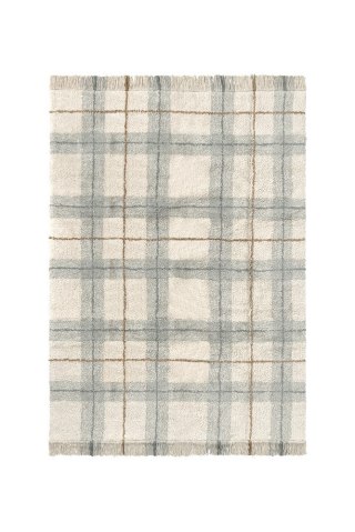 Dywan Tartan Blue Sage Wouf Wouf- 90×120 cm, Lorena Canals