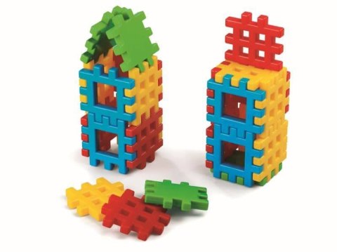 Klocki edukacyjne Marioinex Wafle 170 170 elementów dla 2-latka wspierające motorykę