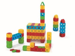 Klocki edukacyjne Marioinex Wafle w 170 elementów dla 2-latka wspierające motorykę