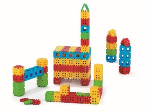 Klocki edukacyjne Marioinex Wafle w 170 elementów dla 2-latka wspierające motorykę