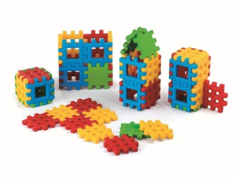 Klocki edukacyjne Marioinex Wafle w 170 elementów dla 2-latka wspierające motorykę