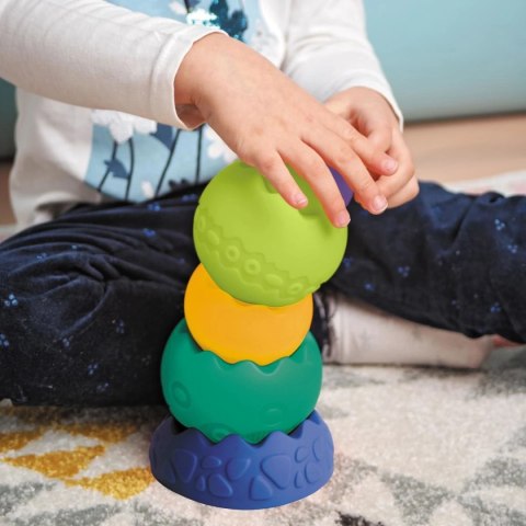 Pastelowa piramida sensoryczna do układania 6m+ Mom's Care