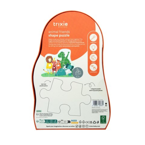 Puzzle Kształtów - Zwierzęcy Przyjaciele Trixie Baby