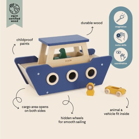 Drewniany statek prom Trixie Baby