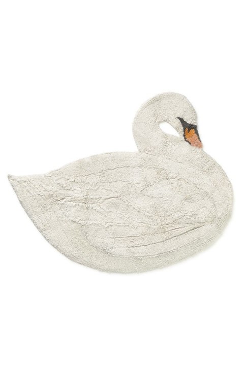 Dywan Bawełniany Łabędź 120 × 100 cm, Swan Lake, Lorena Canals