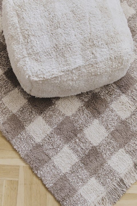 Dywan Bawełniany Vichy Marron 90 × 120 cm, Swan Lake, Lorena Canals