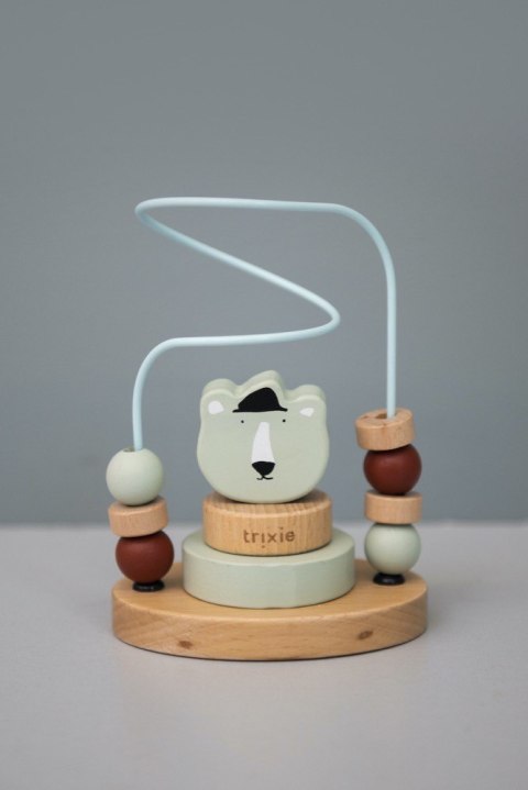 Labirynt z drewnianymi koralikami - Miś Polarny Trixie Baby