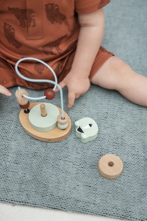 Labirynt z drewnianymi koralikami - Miś Polarny Trixie Baby