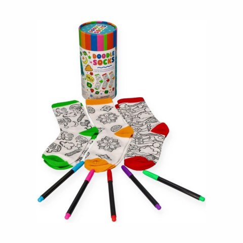 Buddy & Barney skarpetki do kolorowania - zestaw kreatywny 3+