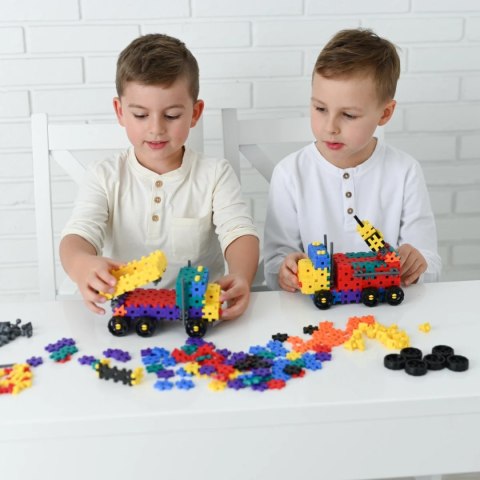 Klocki MELI Basic Tech+ 780 el. - wafle konstrukcyjne z mechanizmami 3+