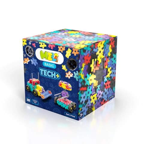 MELI Tech+ 260 - klocki konstrukcyjne z elementami technicznymi dla dzieci 3+