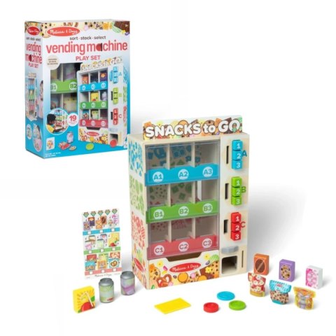 Melissa & Doug Automat do Przekąsek - zabawkowy vending dla dzieci 3+