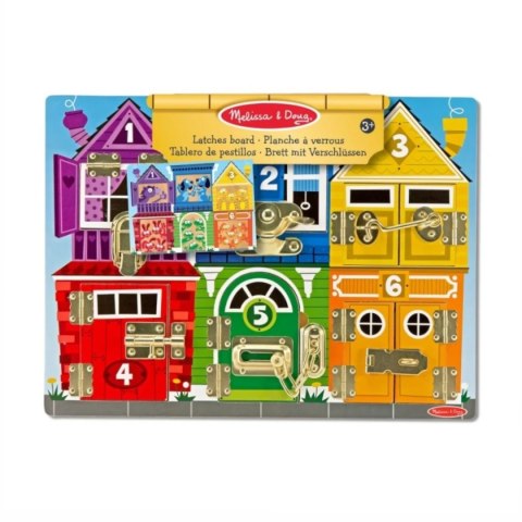 Melissa & Doug Tablica zamki i zabezpieczenia - motoryczna zabawka 3+