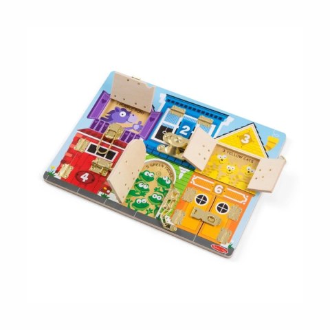 Melissa & Doug Tablica zamki i zabezpieczenia - motoryczna zabawka 3+