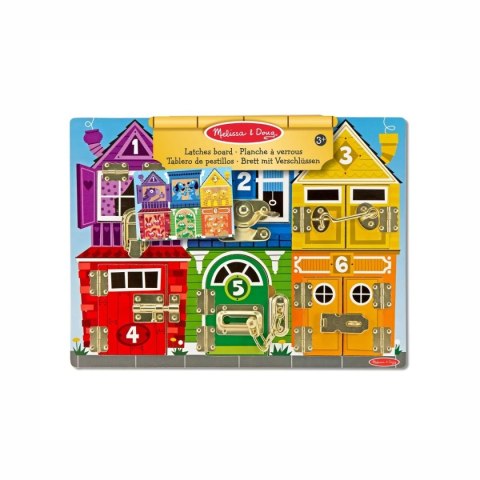 Melissa & Doug Tablica zamki i zabezpieczenia - motoryczna zabawka 3+
