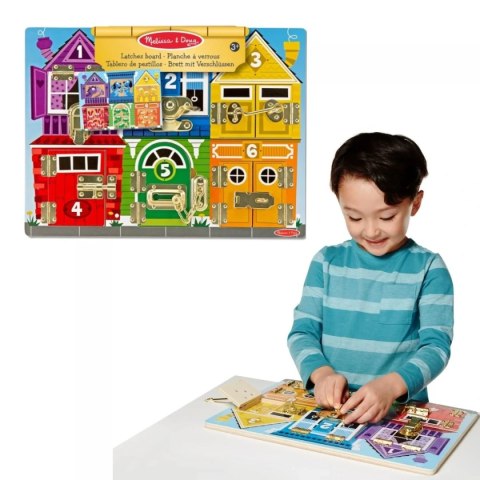 Melissa & Doug Tablica zamki i zabezpieczenia - motoryczna zabawka 3+