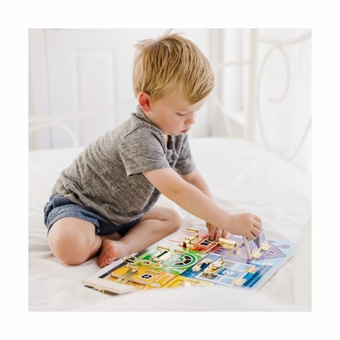 Melissa & Doug Tablica zamki i zabezpieczenia - motoryczna zabawka 3+