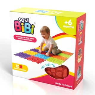 BiBi Sensory Mats 12 el. - maty sensoryczne dla dzieci 6m+