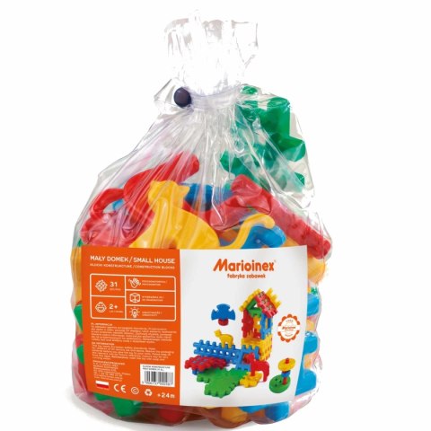 Marioinex Mały Domek 31 el. - klocki waflowe dla dzieci 2+