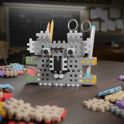 Marioinex Mini Waffle Przybornik Koala 70 el. - organizer z klocków 6+