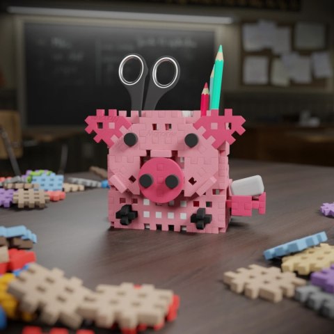 Marioinex Mini Waffle Przybornik Świnka - klocki 70 el. 3+