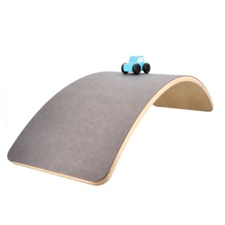 AdamToys deska balansująca półksiężyc - drewniana z filcem 3+