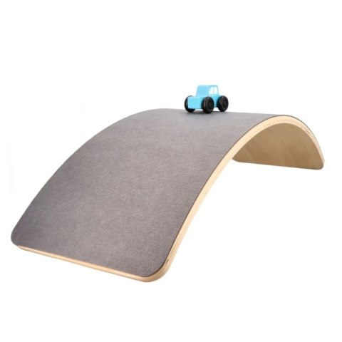 AdamToys deska balansująca półksiężyc - drewniana z filcem 3+