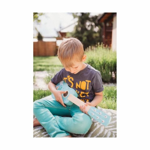 AdamToys - drewniana gitara - zwierzęta - 6 strun nylonowych 3+