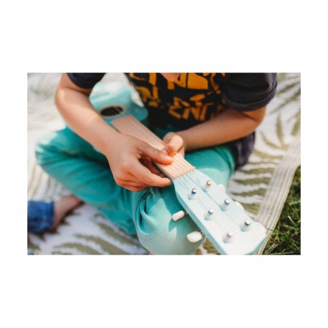 AdamToys - drewniana gitara - zwierzęta - 6 strun nylonowych 3+