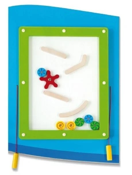 Duży panel ścienny - samolot - sensoryczna układanka 5w1 dla dzieci 1+