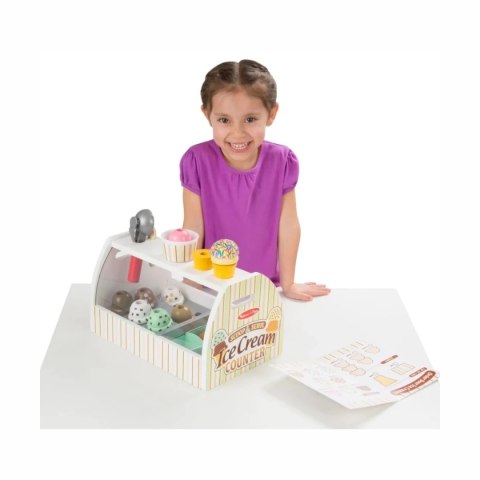 Melissa & Doug Lodziarnia - drewniany sklep z lodami dla dzieci 3+