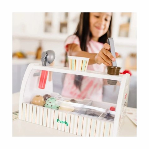 Melissa & Doug Lodziarnia - drewniany sklep z lodami dla dzieci 3+