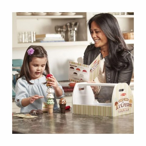 Melissa & Doug Lodziarnia - drewniany sklep z lodami dla dzieci 3+