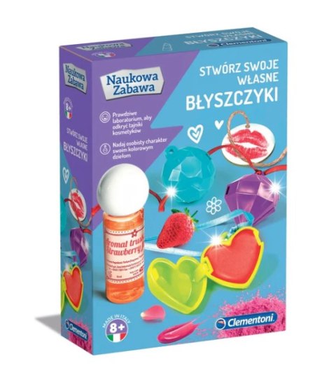 Naukowa Zabawa Zestaw Laboratorium Błyszczyki Język Polski Clementoni 50066