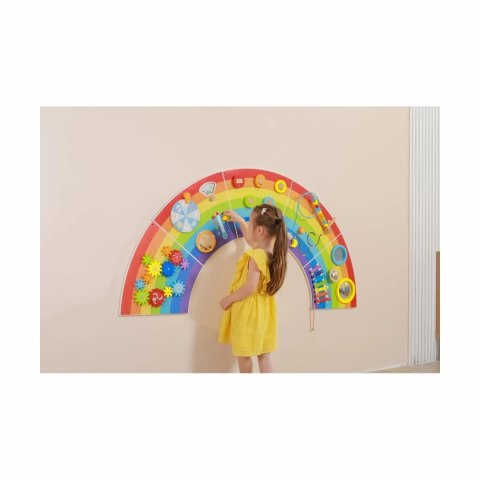 Panel ścienny XL - Tęcza - duży ścienny panel sensoryczny 18m+