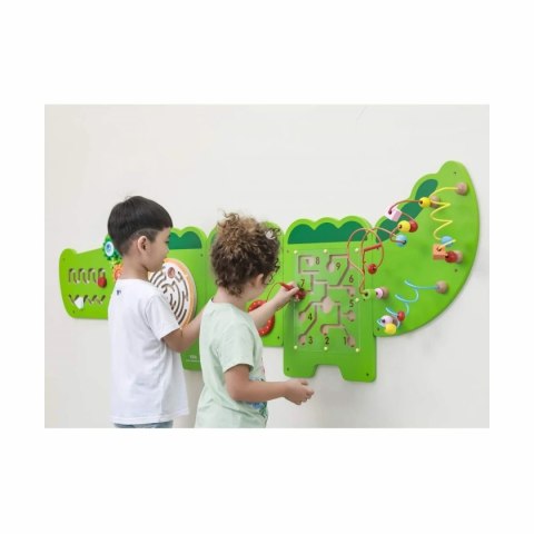 Viga Toys panel ścienny krokodyl XL — tablica sensoryczna 18m+
