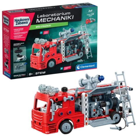 Naukowa Zabawa Klocki Laboratorium Mechaniki Wóz Strażacki Język Polski Clementoni 50245