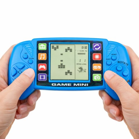 Elektroniczna Gra Konsola Do Gry Tetris Przenośna LCD Niebieska