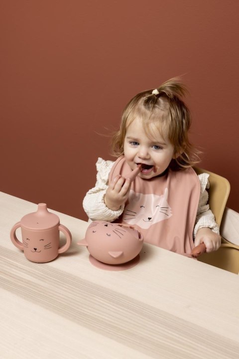 Kubek niekapek z uchwytami dla dzieci - Kot Trixie Baby