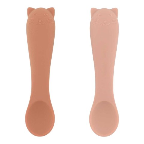 Pierwsze łyżeczki dla niemowląt do nauki samodzielnego jedzenia 2 szt - Kot Trixie Baby