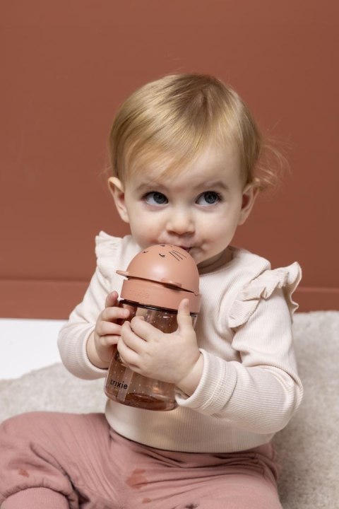 Bidon-butelka ze słomką dla dziecka 9m+ - Kot Trixie Baby