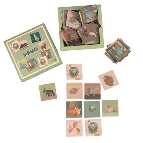 Gra memo Las 48 karty - leśne zwierzęta - Egmont Toys 3+
