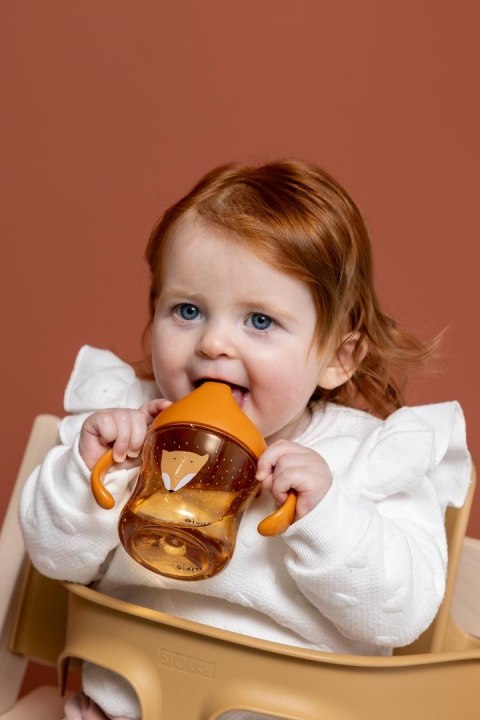 Kubek niekapek z uchwytami dla dzieci - Lis Trixie Baby